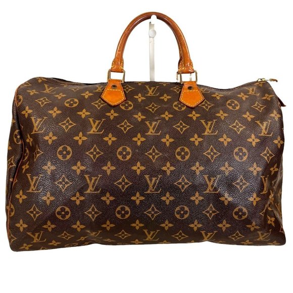 Louis Vuitton Handbags - Authentic Louis Vuitton Satchel Bag Speedy 40 Monogram Used LV Handbag Vintage